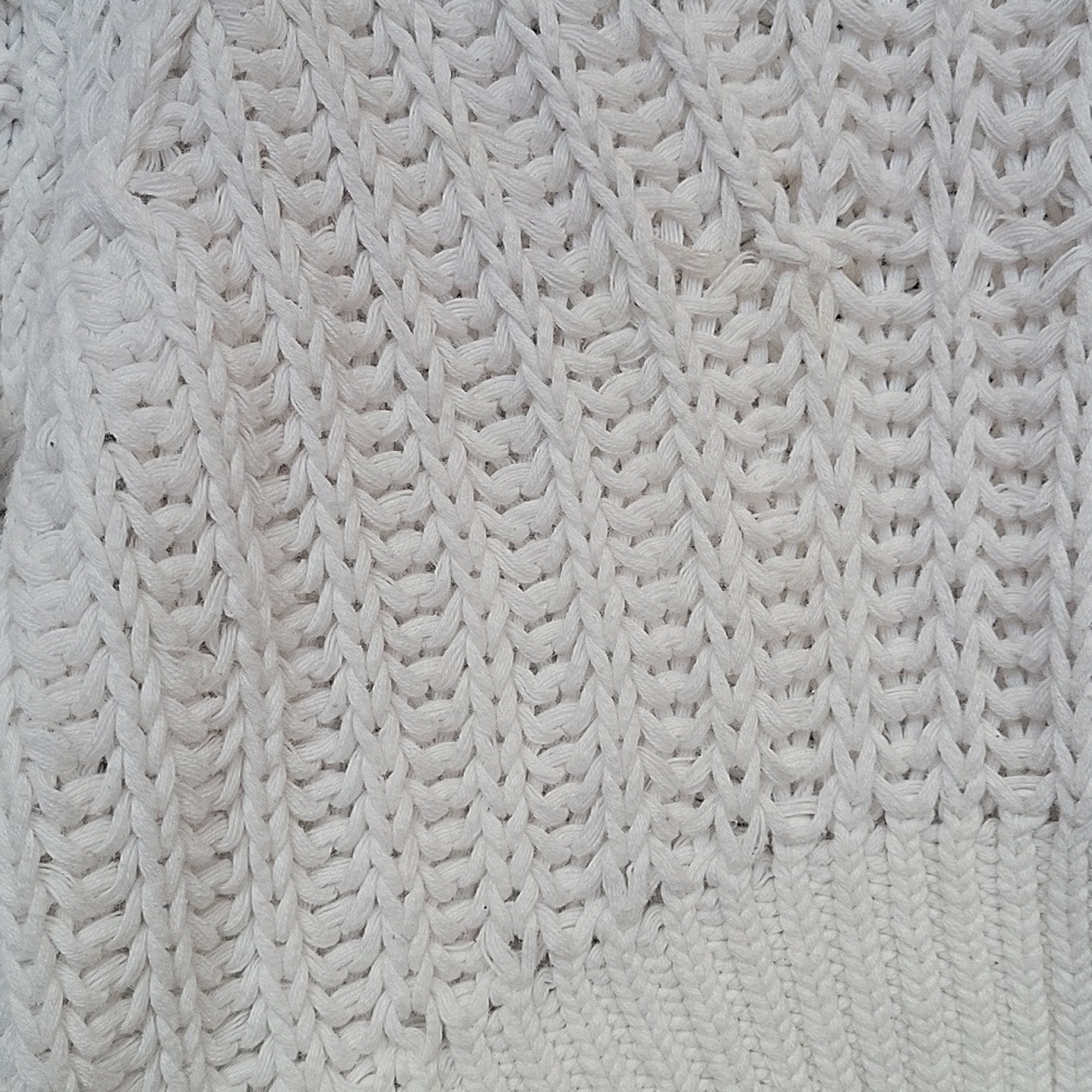 Free People Sweetheart Mock Neck Sweater Size XS Cozy Boho Cotton Knit - Picture 14 of 14